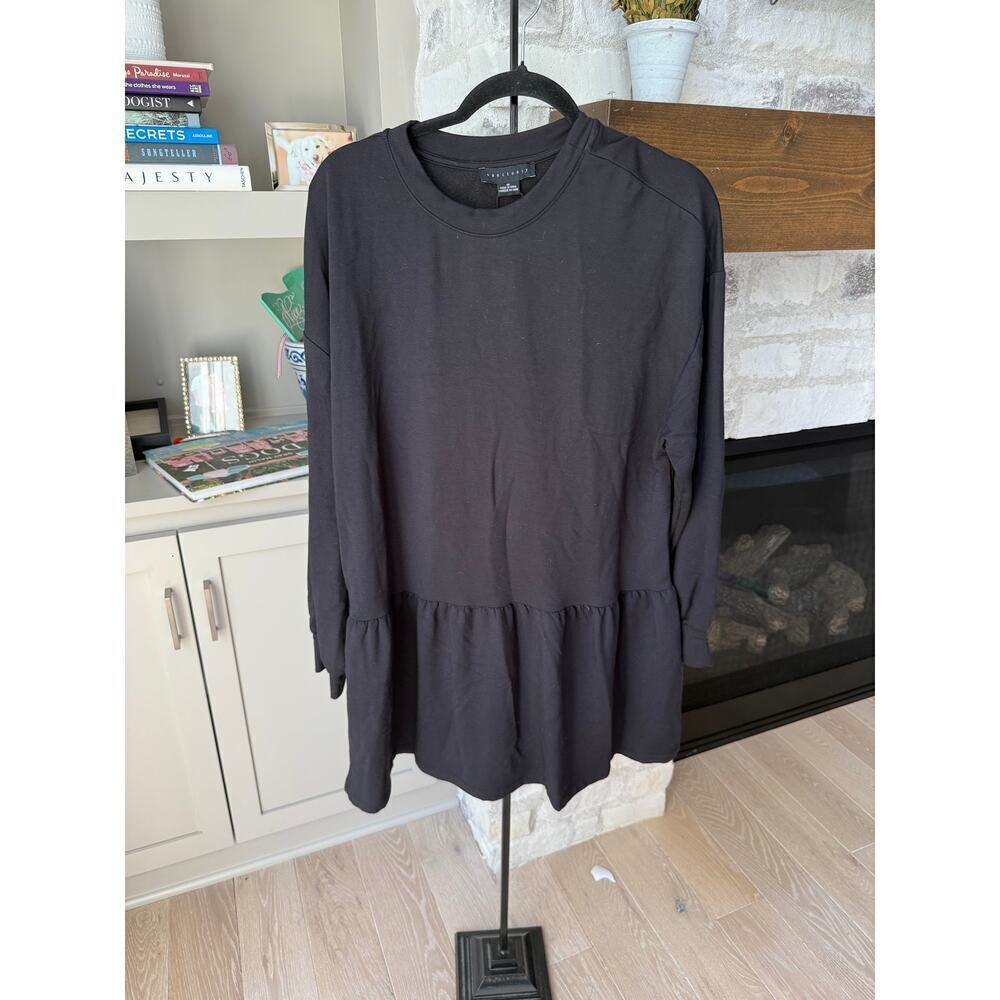 Sanctuary Women's Black Ruffle Casual Mini Dress Size M - Picture 2 of 6